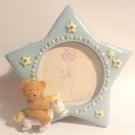 Blue Baby Photo Frame w/ Teddy Bear  (1) - Party Supplies