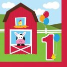 Farmhouse Fun 1st Birthday Lunch Napkins - Birthday Party Supplies