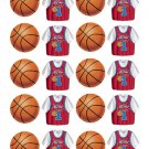 All Star Basketball Party Stickers