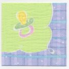 Baby Plaid Beverage Napkins - Baby Shower Party Supplies