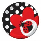 Ladybug Fancy Dessert Plates - Birthday Party Supplies