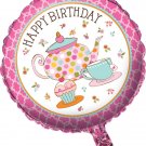 Tea Time Happy Birthday 18" Balloon (1)