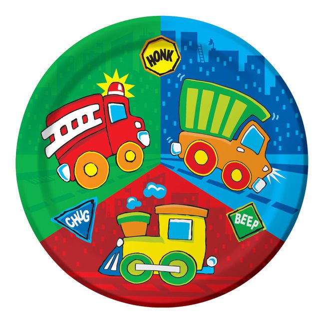 Construction Pals Dinner Plates - Birthday Party Supplies