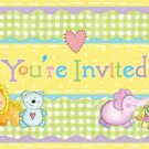 Nursery Friends Baby Shower Party Invitations (8) - Party Supplies