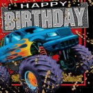 Mudslinger Monster Truck Lunch Napkins - HAPPY BIRTHDAY
