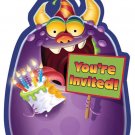 Monster Mania Postcard Invitations (8) - Party Supplies