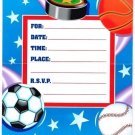 Action Sports Party Invitations - Birthday Party Supplies