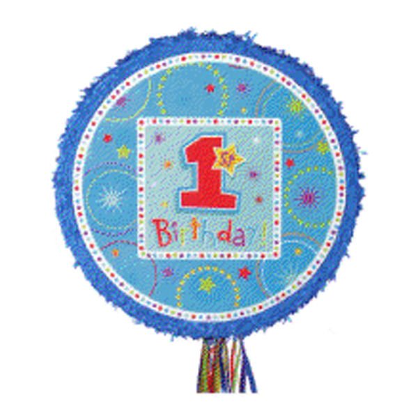 BOYS 1st Birthday Pull String Pinata