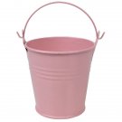 PINK Mini Tin Pail Bucket Party Favor (12) - Party Supplies