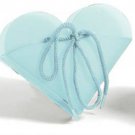 Blue Frosted Heart Take Out Boxes (10)-  Wedding Baby Shower Party Favor