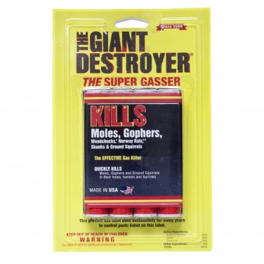 Giant Destroyer Smoke Bombs Kills Gophers Moles Rats Skunks Squirrels ...