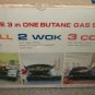 Athena Portable 3 in One Butane Stove 1. Grill 2. Wok. 3. Cook Camping Emergency