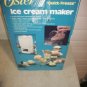 OSTER "Quick-Freeze" 2-QT White Ice Cream Maker in Box