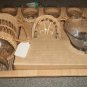 COFFEE IMPORTS Wicker Basket 14 piece Service Maker NEW