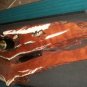 Beautiful Unique Large Wood Mirror Painted Clock Painting by Jerry Lynn 48 x 17