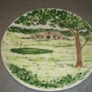 Wynstone The Nature of Golf Barrington IL Hand Painted Alice Jay Tate 16 Platter