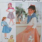 Vintage Simplicity 7878~Girls Skirts in Three Lengths~Sizes 10, 12 & 14