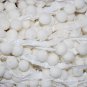 17 1/2 Yds. WHITE Pom Pom Fringe~1" Ball Top Quality~100% Cotton