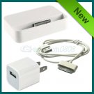 USB Cable + Dock + Wall Charger for Apple Iphone 4 4S 4GS 4G 4TH AGE