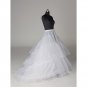 Silk satin wedding petticoat accessories white floor length(LP017)