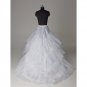 Silk satin wedding petticoat accessories white floor length(LP017)