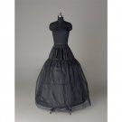 Fashion Wedding petticoat accessories black floor length(LP020)