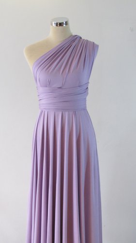 Full length Convertible Dress Multiway Dress lilac Purple Wrap dress