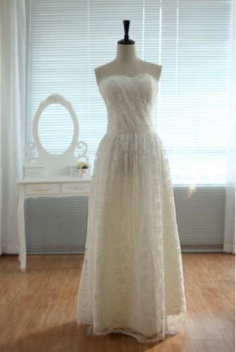 White Wedding Dress mismatch Bridal gown  junior bridesmaid dress