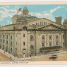Municipal Auditorium-Denver Colorado Postcard
