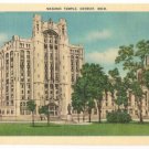 Masonic Temple-Detroit Michigan Postcard