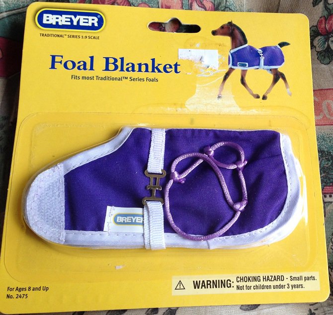 BREYER Foal Blanket 2475 Purple with Halter