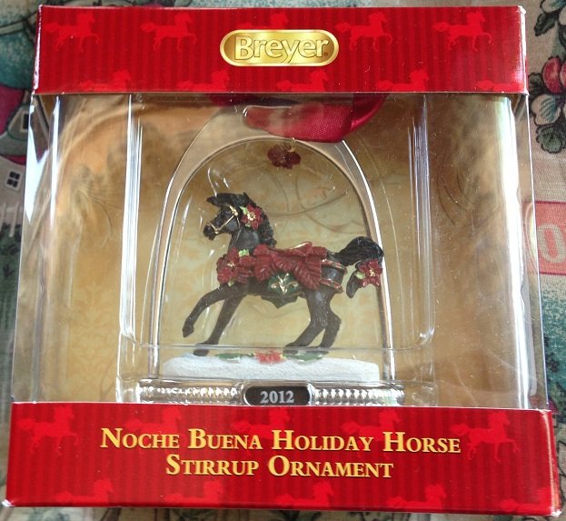 BREYER Noche Buena Holiday Horse Stirrup Ornament 700312