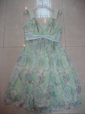 BCBG Silk Summer V-Neck Dress