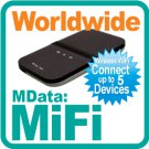 MiFi-Worldwide + 3G SIM Card + US$100 Credit