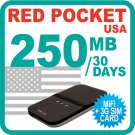 Redpocket USA MiFi Device + 250MB + 3G SIM Card