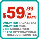 Redpocket USA 59.99 Plan