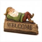 14584 - NEW> Sleepy Gnome Welcome Sign