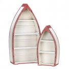 14753 - NEW> Rowboat Curio Cabinet Set