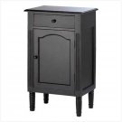 39092 ~ Antique Black Wood Cabinet