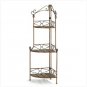 12517 ~ Rustic Corner Baker`s Rack