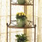 12517 ~ Rustic Corner Baker`s Rack