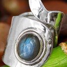 Labradorite Sterling Silver ring 925 Multi GemStone New Size Adjustable