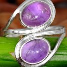 Amethyst Sterling Silver ring 925 Multi GemStone New Size Adjustable