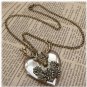 Steampunk Deer Locket Necklace Vintage Style Original DesignFrom sallydesign