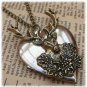 Steampunk Deer Locket Necklace Vintage Style Original DesignFrom sallydesign