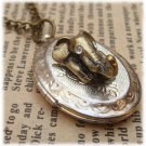 Steampunk Elephant Locket Necklace Vintage Style Original Design