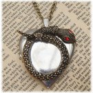 Steampunk Sanke Locket Necklace Vintage Style Original Design