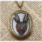 Steampunk Rabbit Locket Necklace Vintage Style Original Design
