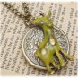Steampunk Giraffe Locket Necklace Vintage Style Original Design