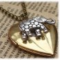 Steampunk Elephant Locket Necklace Vintage Style Original Design